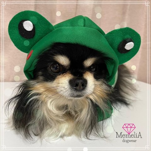 【再販❣️】小型犬用🐕 カエルちゃんなりきりタンクトップジャージ🐸✨