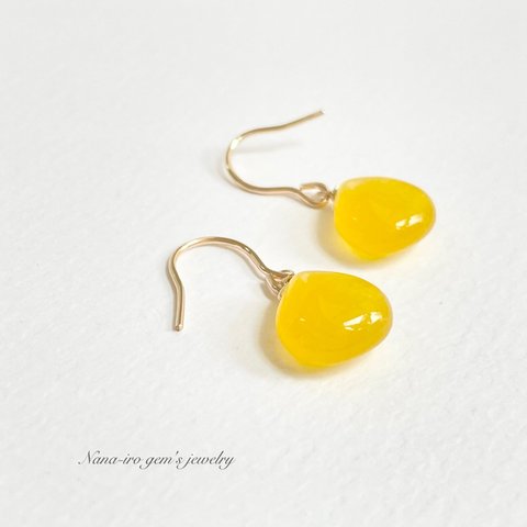 ＊再販＊14kgf honey color Jade pierce