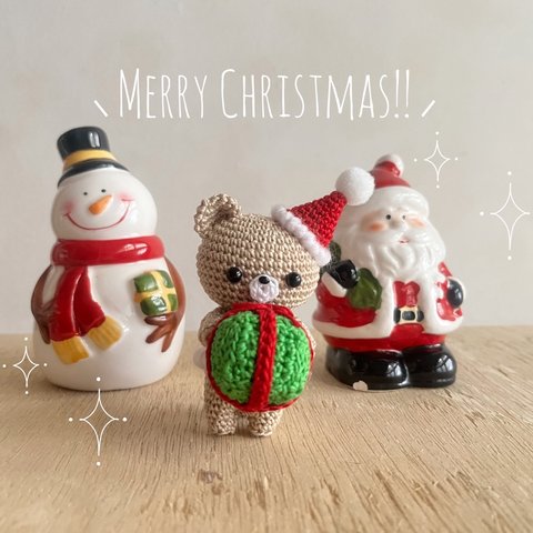 ﾒﾘｰｸﾘｽﾏｽ!!🎄プレゼントを届けに来たくまサンタさん🧸