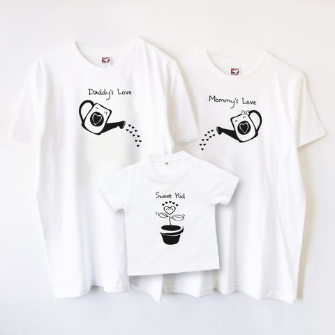 Tシャツ I love Family003 (3点セット)