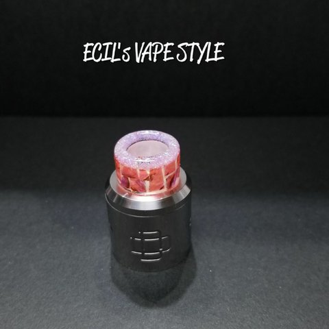 一個限定！ピンクのリアルシェルと京都オパール ドリップチップ VAPE ８１０