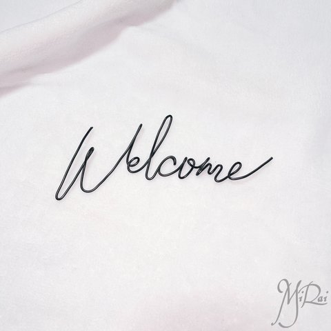 ワイヤーアート Welcome #minne_new
