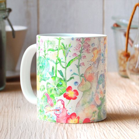 マグカップ ハミングの森（ナスタチウム） MUG-05