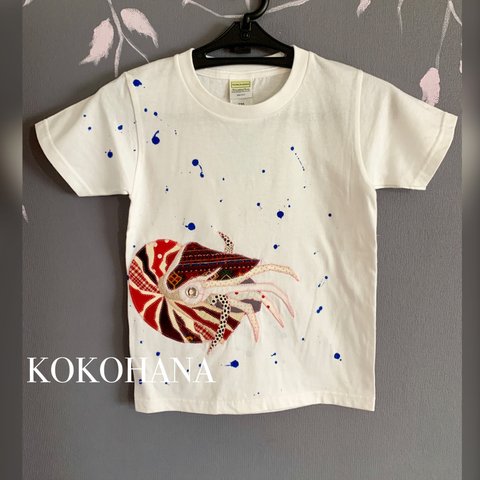 【受注製作・名入れ無料】深海魚♪オウム貝Tシャツ