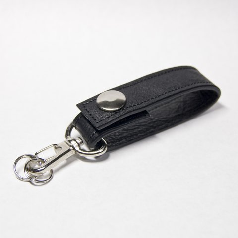 レザーキーホルダー ブラック｜NLE LEATHER KEY HOLDER blk｜101