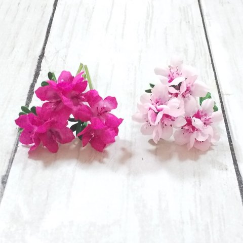 ❮新5月の花❯♡ツツジ ♡ﾐﾆ布花♡素材