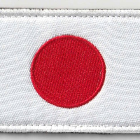 日本　ワッペン　ベルクロ　国旗　マジックテープ　刺繍