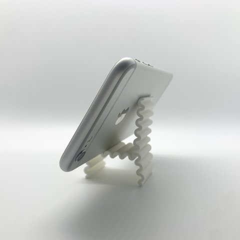 スマホスタンド wave chair マットホワイト