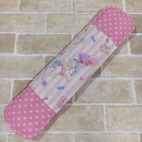 ハンドメイド♡水筒肩紐カバー♡子供♡ユニコーン♡ゆめかわ♡ふわふわ♡