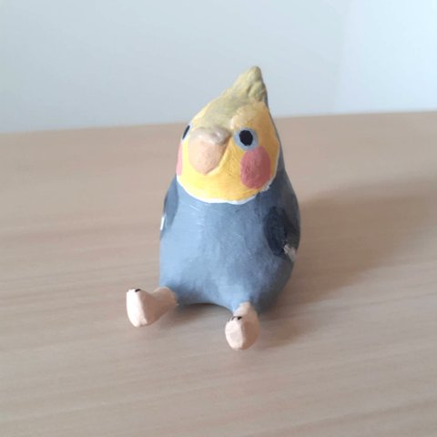 小さいお友達オカメインコちゃん(グレー)