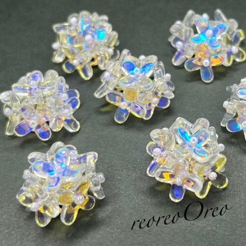  Flower beads bouquet  Crystal aurora