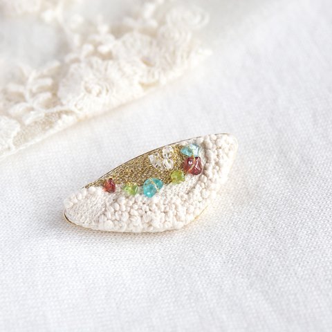 刺繍brooch-1030