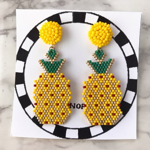 pineapple pierce earring