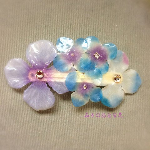 紫陽花バレッタ