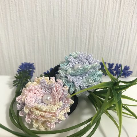 お花のヘアゴム