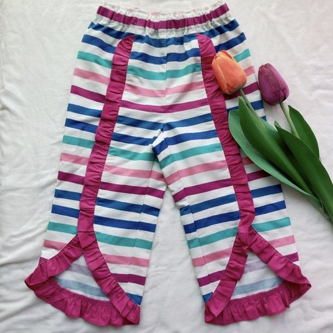 SALE!! color border pants （purple)