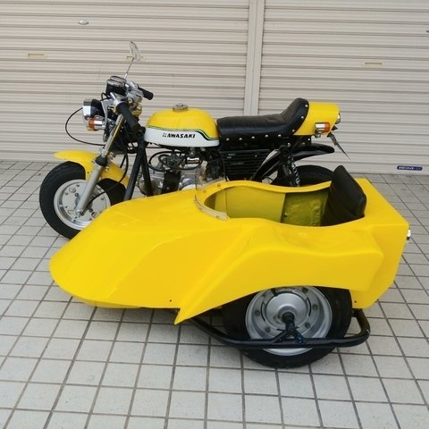 キカイダージローのバイク風モンキーサイドカー　面白バイク