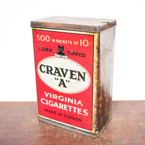 CRAVEN "A" VIRGINIA CIGARETTES / 缶 / レトロ / ヴィンテージ