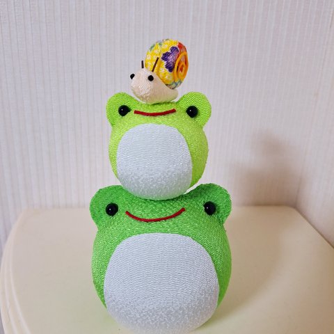 梅雨飾り カエルくん🐸親子