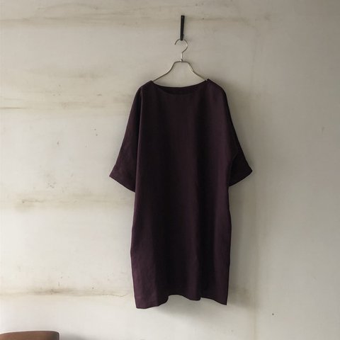 1枚あると嬉しいゆったりワンピース　frenchlinen100%