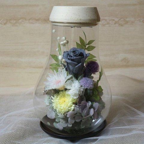 “灯る仏花®”優紫