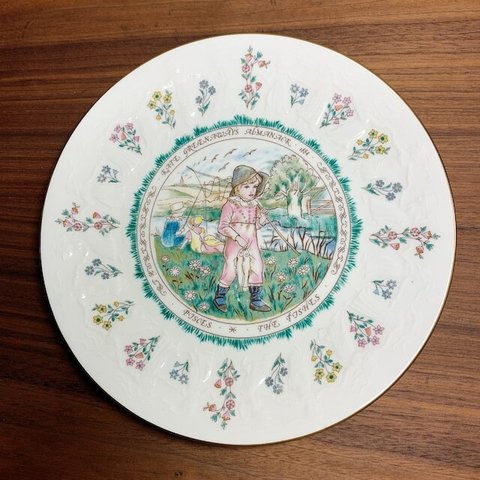 ケイトグリーナウェイ うお座 星座プレート マザーグース Royal Doulton Kate Greenaway