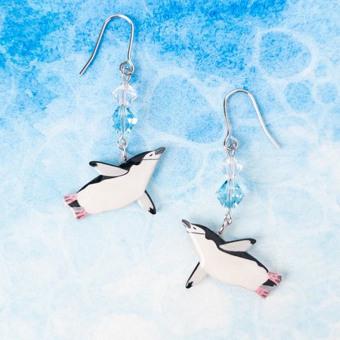 ヒゲペンギン＊ピアス/イヤリング