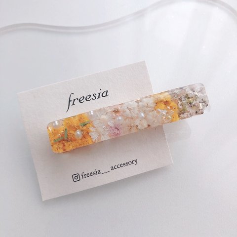 ミモザ♡お花畑ヘアクリップ🌸