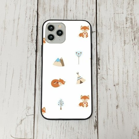 iphoneケース3 韓国 iphoneケース 強化ガラス おしゃれ 北欧 きつね　レトロ　アイフォン　リバティ　かわいい　流行り iface