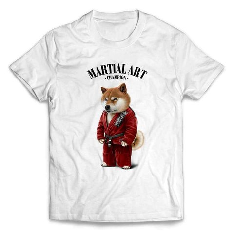 半袖Tシャツ 柴犬 しばいぬ 柔道 柔道着 筋肉 筋トレ チャンピオン by FOX REPUBLIC