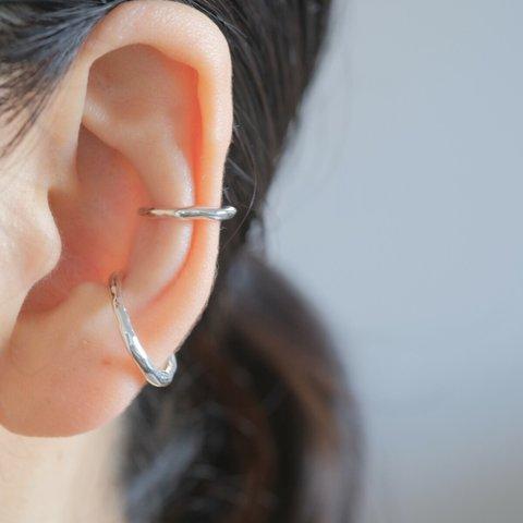 ✶人気再販イヤカフ✶organic circle ear cuff：イヤーカフ　silver925　シルバー
