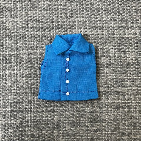 オビツ11 ノースリーブシャツ　blue