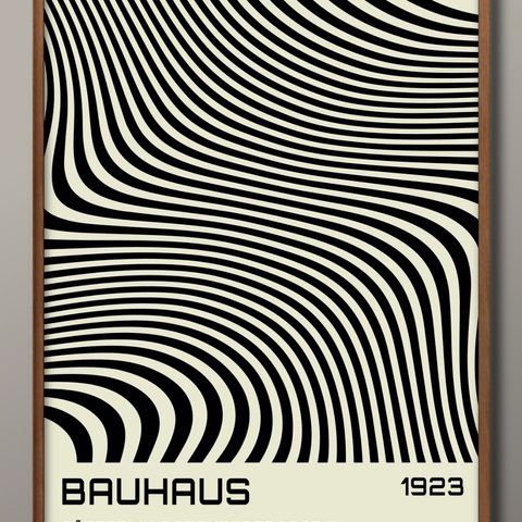 8478■ポスター　A3サイズ　『BAUHAUS バウハウス』　アート　イラスト　北欧　デザイン　上級マット紙