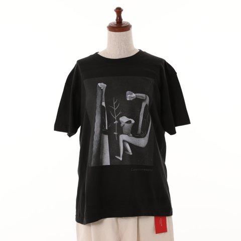 Gakuto Tkahashi  【conversation 】Organic cotton Tshirt-BK