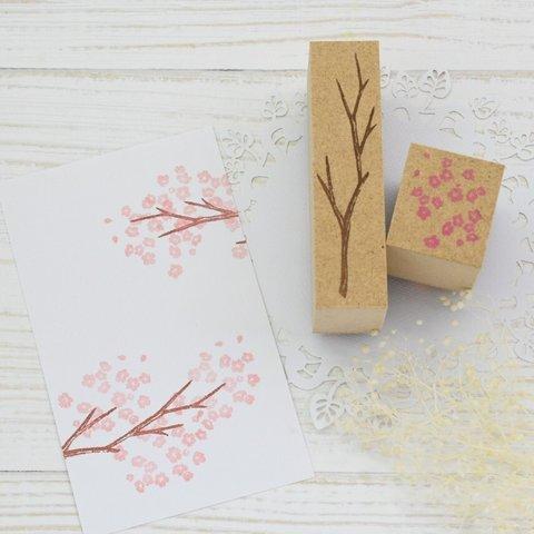 さくら はんこ-桜と枝のはんこ