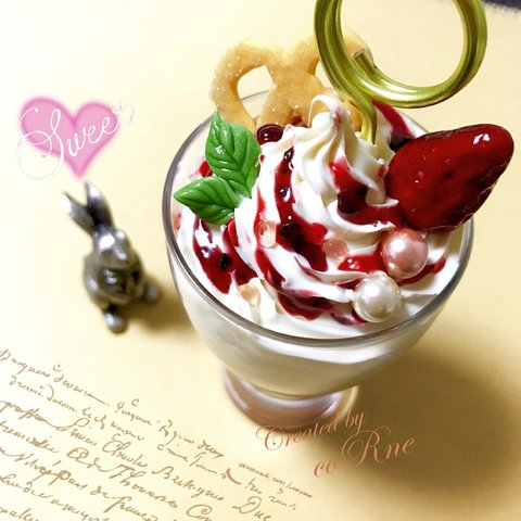 再販＊”BERRY PARFAIT” memo stand TALL ベリーパフェ メモスタンド/カードホルダー 