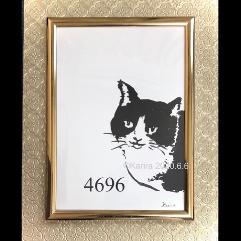 SALE！パリの猫4696  A4ポスター
