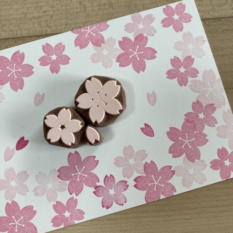 満開🌸桜の消しゴムはんこ　