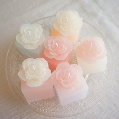 プチギフトにもオススメ＊Camellia candle（ウェディング/プレゼント/花/結婚式/二次会/ウェルカムスペース/可愛い/インテリア/カスタマイズ）