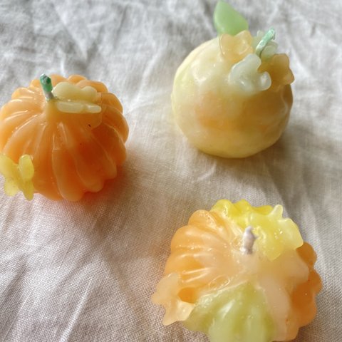 和菓子キャンドル　(おれんじ)