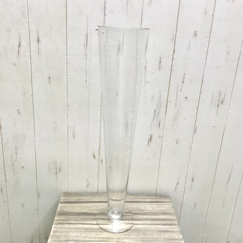 幸運竹　ミリオンバンブー  スパイラルバンブー用 花瓶 ガラス グラス型♡   50cm