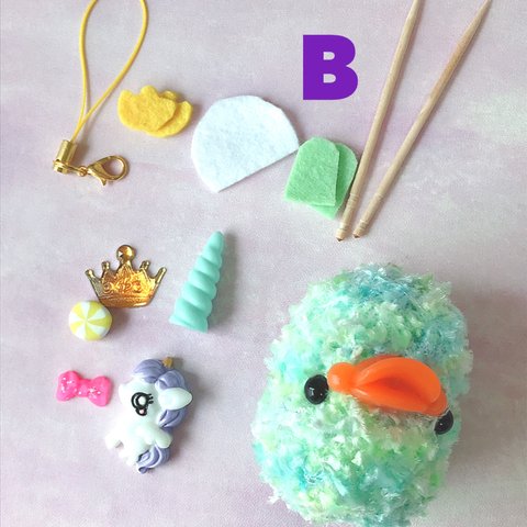 制作キット【B】ペンギンちゃん🐧💖あみぐるみチャーム