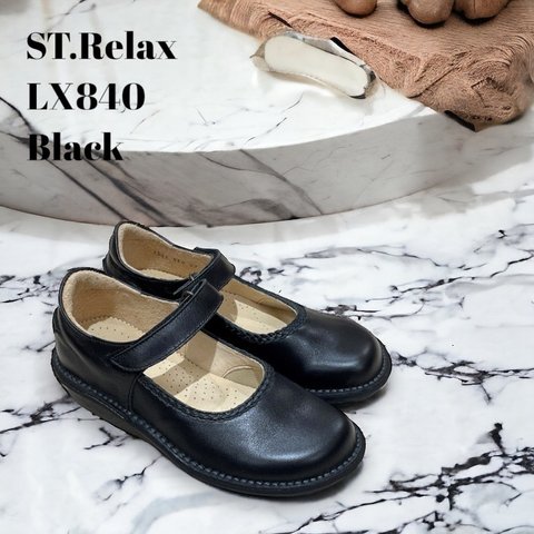 体に優しいコンフォートベルクロシューズ<ST.Relax>LX840／本革／ハンドメイド／宮城興業製／高反発インソール／外反母趾／修繕修理