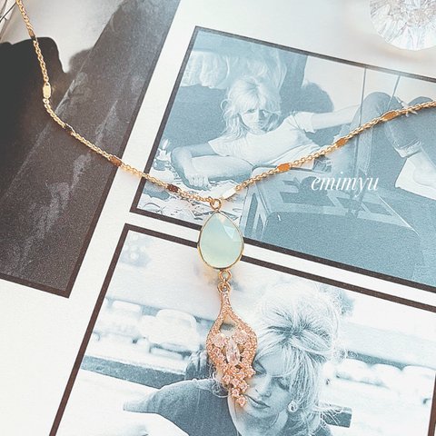 限定商品！！Chandelier Natural Stone Necklace