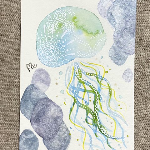 【原画・水彩画】クラゲ①