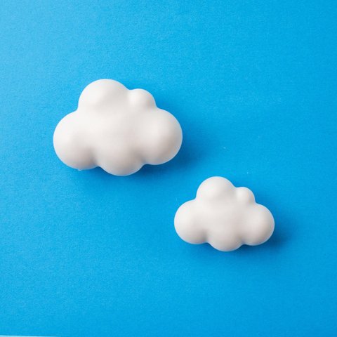 もくもく雲のアロマストーン ≪ 大きな雲と小さな雲 ≫ 2個セット ＋おまけ付き