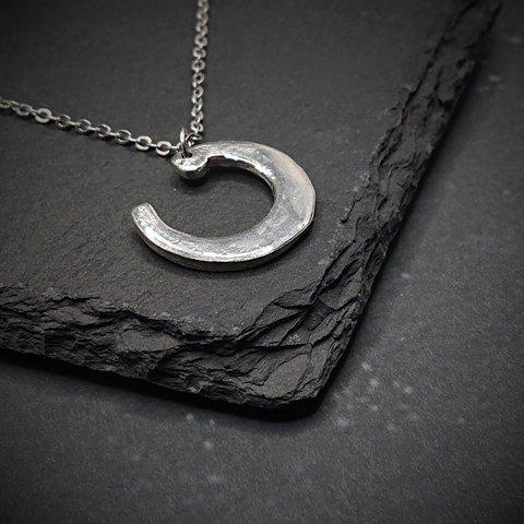 ペンダント　錫　U　馬蹄　【RR】HW Horseshoe　Pendant　アクセサリー　はかた錫スタジオ