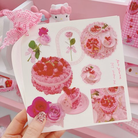 ローズギャレンタインPETステッカーセット🌹🎂