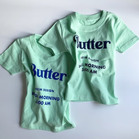 Butter T 【soda float】ネイビープリント　100サイズ