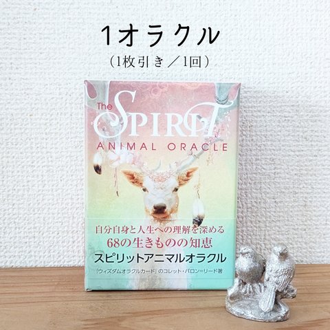 1オラクル(1枚引き／1回)  SPIRIT
ANIMAL ORACLEカード